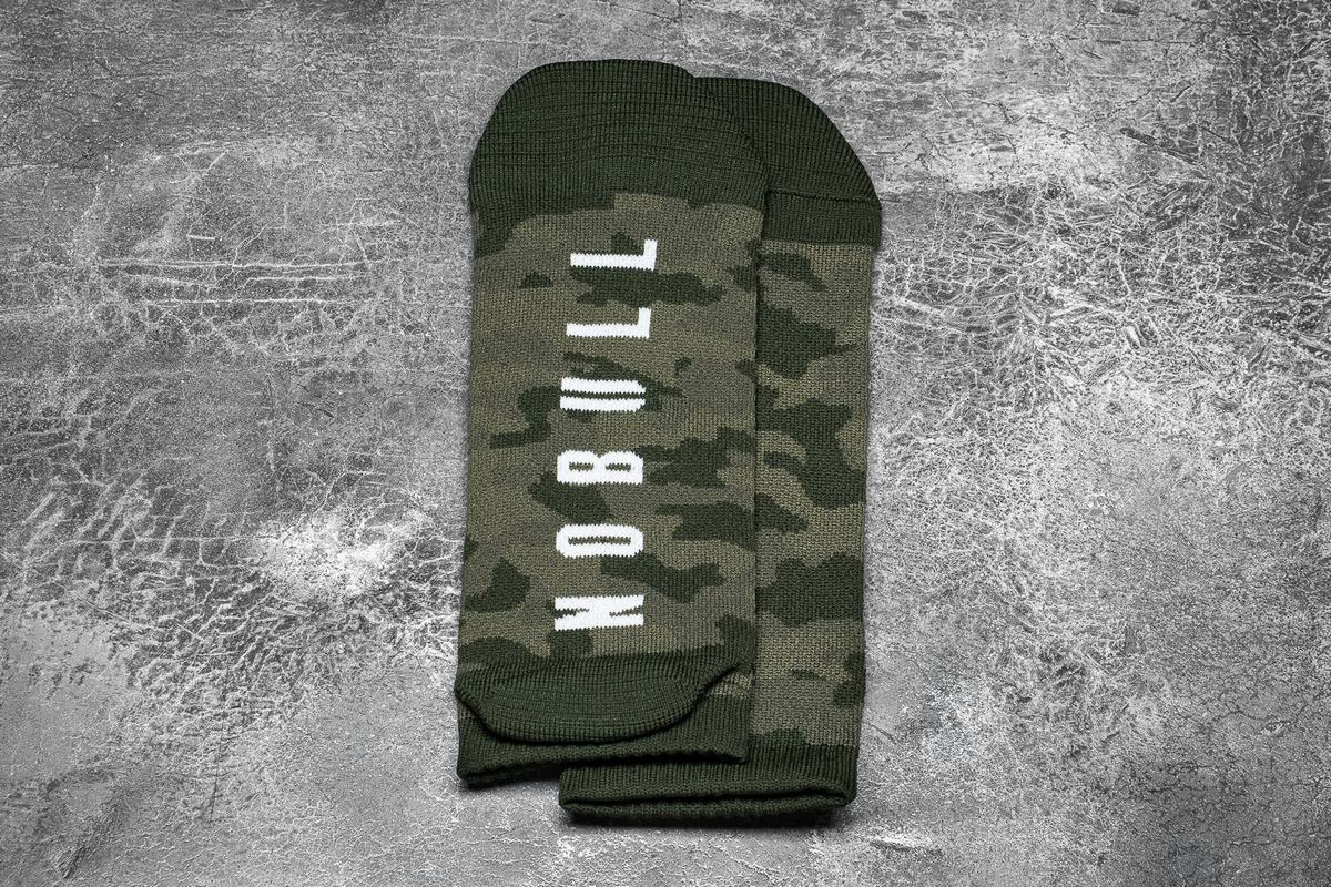 Nobull Low Women's Socks Green Camo | Australia (WR2174)